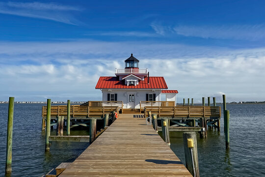 Roanoke Marshes Lighthouse in Manteo North Carolina