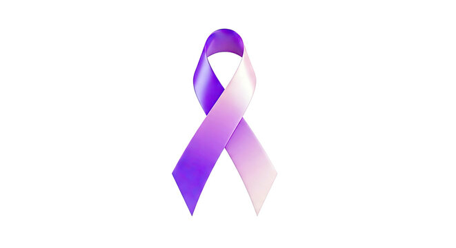 Purple and Pink Ribbon