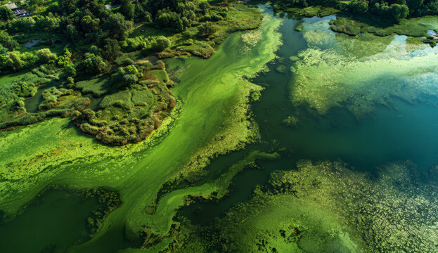 Chemical treatment for algae suppression in water bodies using targeted compounds to control algae growth and improve water quality