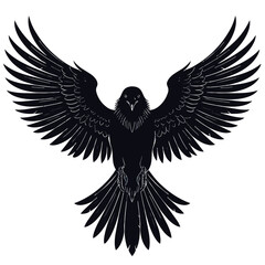 Fototapeta premium vector eagle in the form, for concept tattoo design