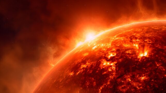 The Suns Fiery Surface and Solar Flares in Space.