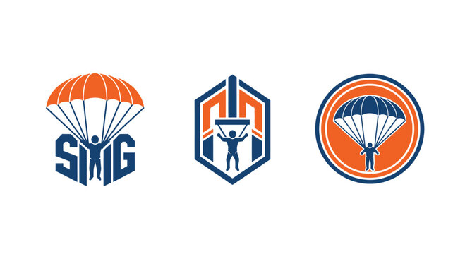 Parachute Jumpers and Abstract Logo Designs