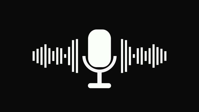 Podcast. Badge, icon stamp logo Motion graphics