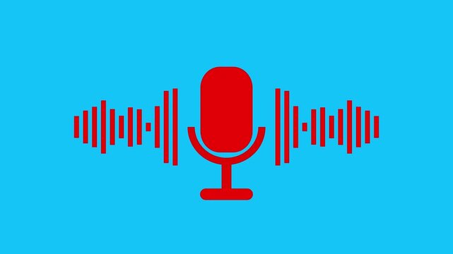 Podcast. Badge, icon stamp logo Motion graphics