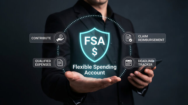 Flexible Spending Account FSA Healthcare Finance Benefits Concept
