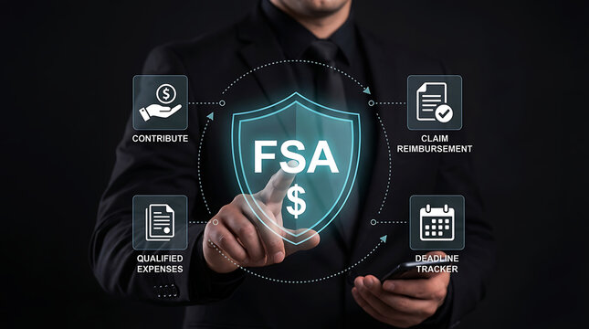 Flexible Spending Account FSA Healthcare Finance Benefits Concept