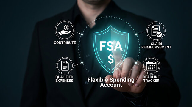 Flexible Spending Account FSA Healthcare Finance Benefits Concept