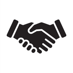 Fototapeta premium Collaboration icon. Handshake icon. Icon symbol for collaboration, partnership, teamwork, cooperation, alliance, agreement, unity, support, connection, deal. Vector illustration