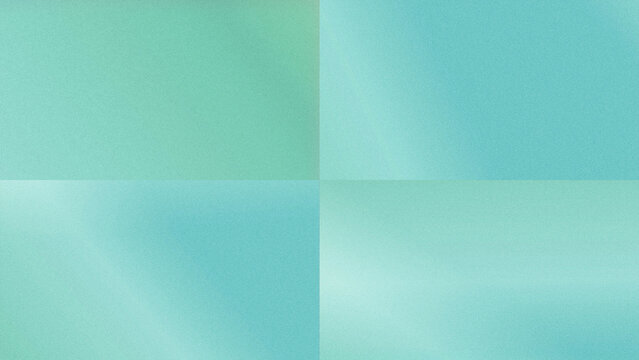 Four quadrants of soft teal gradients with gentle light transitions and fine texture, creating a fresh airy background ideal for wellness, travel, or lifestyle designs.