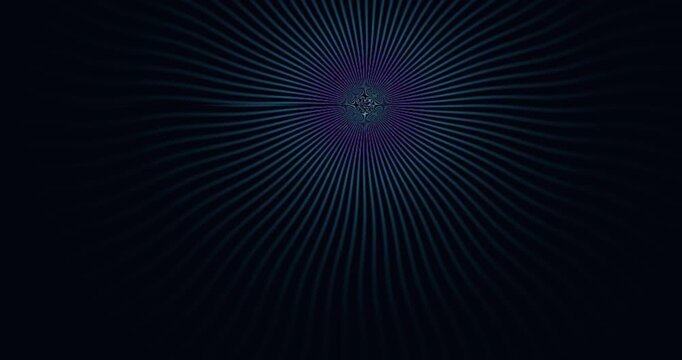 Dark Background With Blue Lines Radiating.