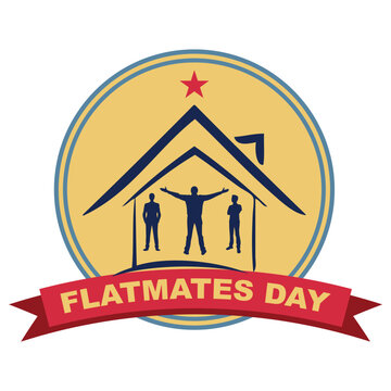 Flatmates Day sticker