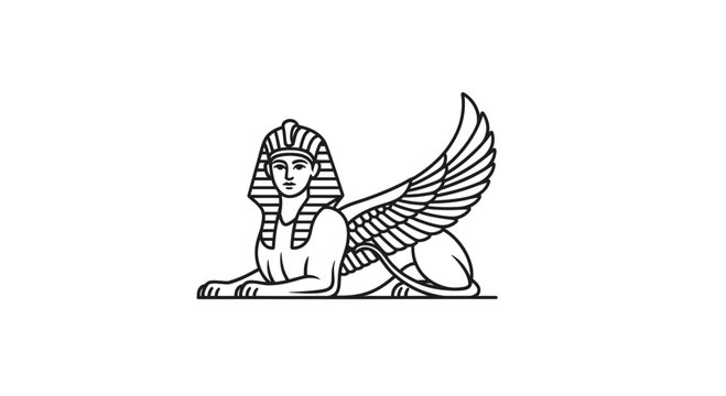 Ancient Egyptian Sphinx Illustration