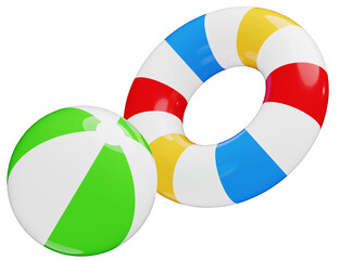 3D_浮き輪_ビーチボール © 四ッ谷