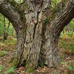Fototapeta premium old wood tree trunk in the forest for natural background