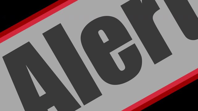 Alert Text Graphic Close-Up &ndash; Election and Voting Concept Animation