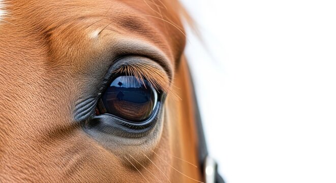 Close-up of a Horses Eye.