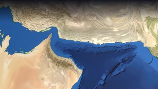 Animated Flight Path Map from Doha Qatar to Singapore