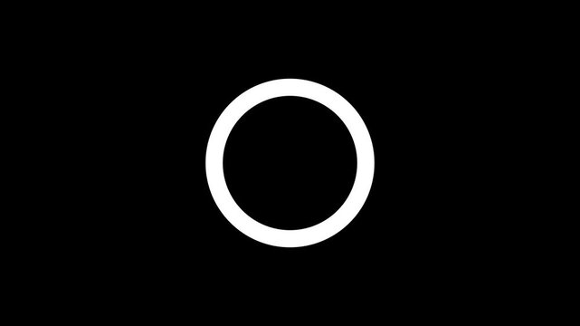 Circle Loading Loop Animation. Rotating Buffer Symbol for System Progress. loading icon animation with alpha channel