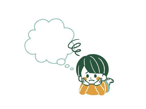 悩んでいる子供