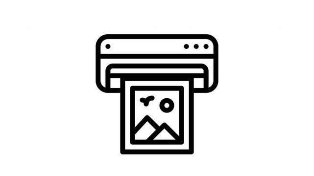 printer animated icon