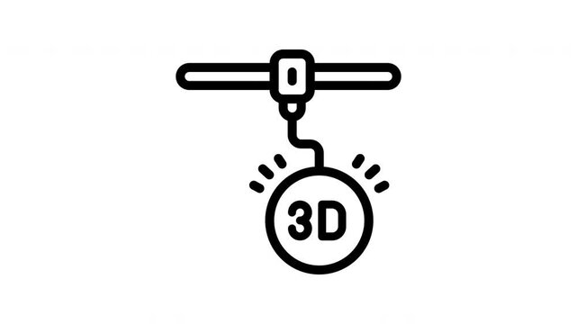 3d printer animated icon