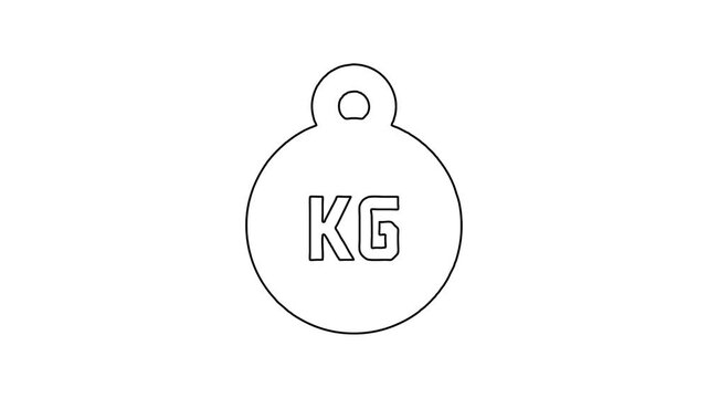 Whiteboard Animation of KG Heavy Weight Symbol