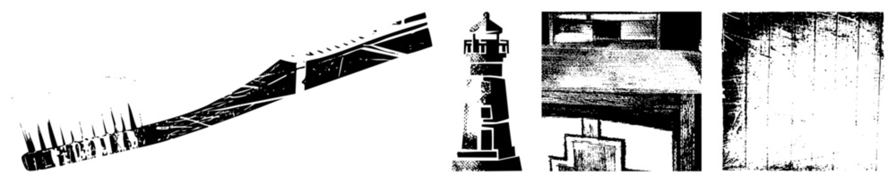 Classic toothbrush with aged bristles, wooden grip, retro dental hygiene tool, bathroom accessory, vintage grooming item.