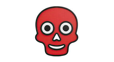 Obraz premium Red Skull Icon