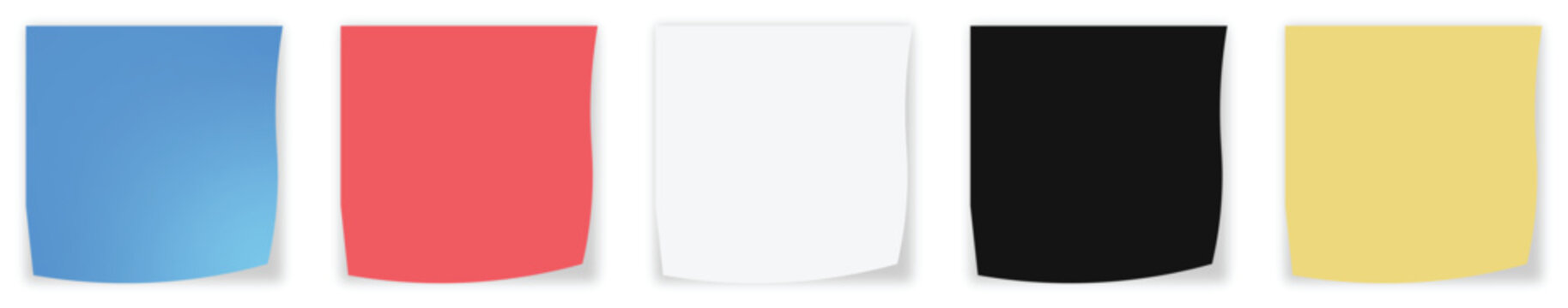 Sticky note with duct tape, post it note paper. Colorful Memo Paper Reminder with Clipping Path. sticky paper note with clipping path isolated on transparent background. Sticky note Memo Label Set wit