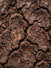 Fototapeta premium Close up of rough brown tree bark texture