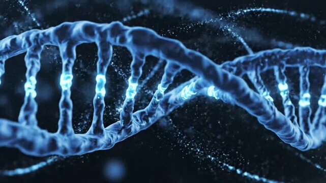 Abstract dna strand visualization