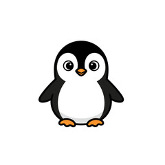 Fototapeta premium Cute Cartoon Penguin Character Design.