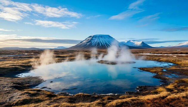 Sources located near an inactive volcano. 