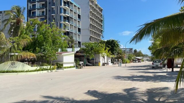 Street View on Maafushi Island Maldives Local Island Life