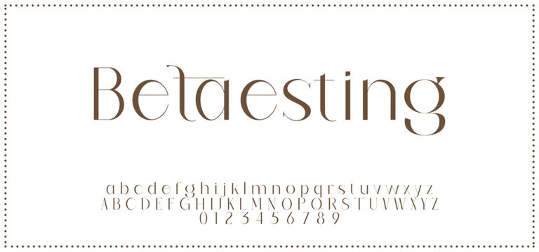 Beauty Luxury font alphabet logo. Typography beautiful fashion elegant classic letters serif italic fonts decorative wedding vintage blossom logos. vector illustratio