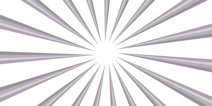 Comic book black and white radial lines background. Manga speed frame. Super hero action. Vector illustration