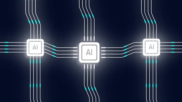 Ai, concept of artificial intelligence. Analytic, automation, machine learning and an autonomous brain. Big data management, computer connection information intelligence technology, Automated robotic.