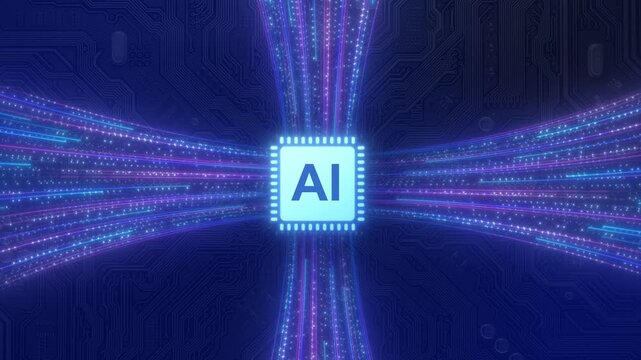 Ai, concept of artificial intelligence. Analytic, automation, machine learning and an autonomous brain. Big data management, computer connection information intelligence technology, Automated robotic.