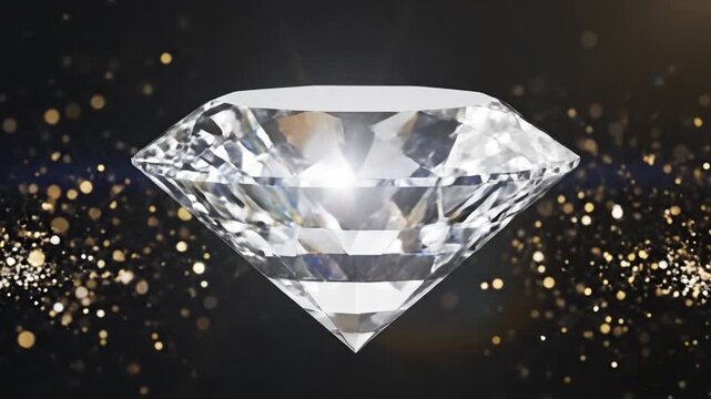 Brilliant diamond gemstone luxury sparkling clear precious jewelry elegant shiny glamour isolated light reflection wealth crystal cut clarity expensive celebration radiant beautiful faceted shiny