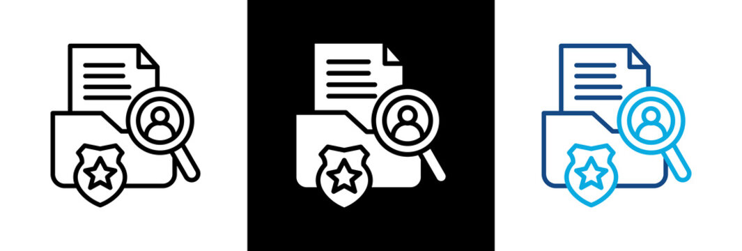 Investigation triple icon