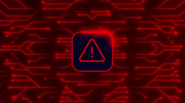 Hacked Alert Cyber Attack on Computer Network Cybersecurity Vulnerability Data Breach
