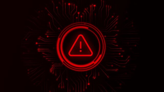 Hacked Alert Cyber Attack on Computer Network Cybersecurity Vulnerability Data Breach
