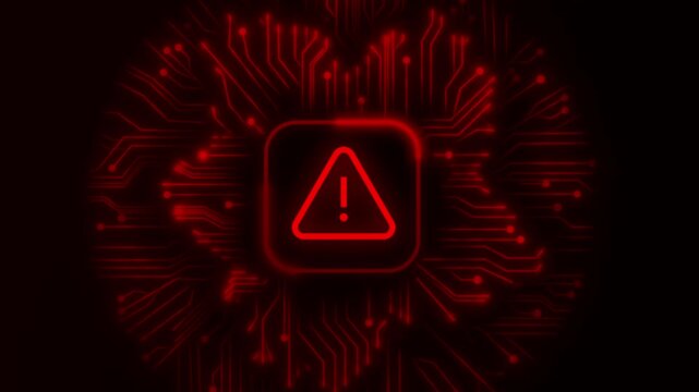 Hacked Alert Cyber Attack on Computer Network Cybersecurity Vulnerability Data Breach
