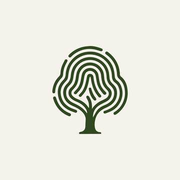 Fingerprint Tree Logo