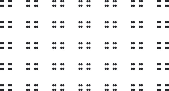 Texture in the form of rows of dots with double quantity.