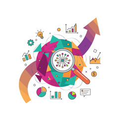 Obraz premium Business Analysis Concept Vector Illustration.