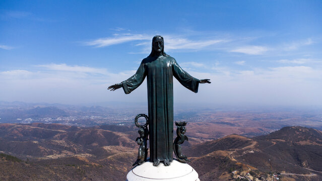 Monument to Christ the King at the top of Cerro del Cubilete in Silao, Guanajuato, Mexico