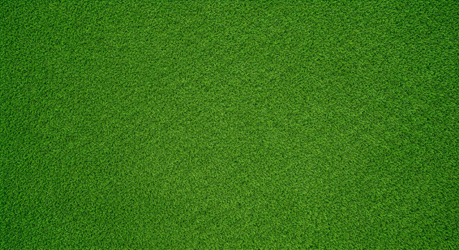 A close-up view of a lush and vibrant green artificial turf surface. jpg background