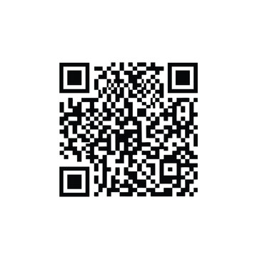 A square black and white QR code with positioning markers in the corners