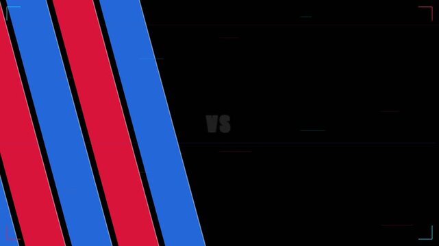 Dynamic Versus Background with Red and Blue Stripes and VS Text.